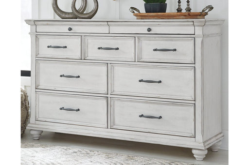 Kanwyn Whitewash Dresser - Lara Furniture