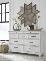 Kanwyn Whitewash Dresser - Lara Furniture