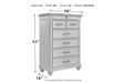 Kanwyn Whitewash Chest of Drawers - Lara Furniture