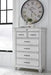 Kanwyn Whitewash Chest of Drawers - Lara Furniture