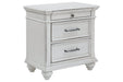 Kanwyn Whitewash Nightstand - Lara Furniture