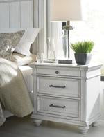 Kanwyn Whitewash Nightstand - Lara Furniture