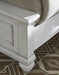 Kanwyn Whitewash Upholstered Panel Bedroom Set - Lara Furniture