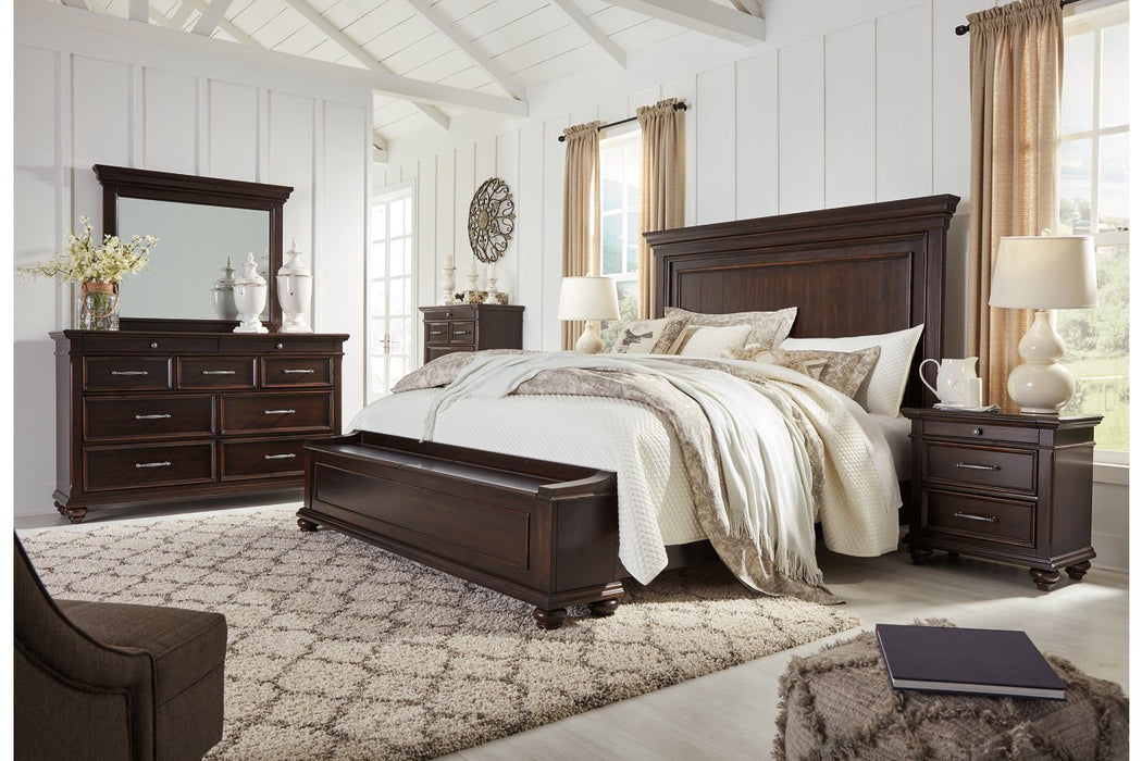 Brynhurst Dark Brown Bedroom Mirror - Lara Furniture