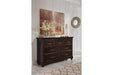 Brynhurst Dark Brown Bedroom Mirror - Lara Furniture