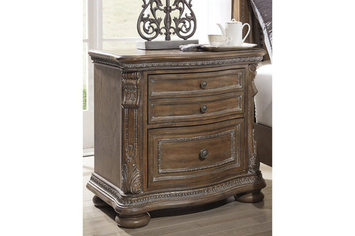 Charmond Brown Nightstand - Lara Furniture