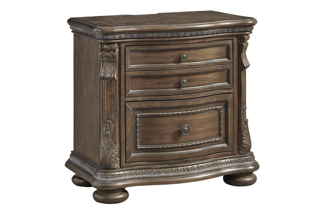 Charmond Brown Nightstand - Lara Furniture