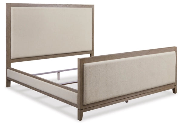 Chrestner King Upholstered Panel Bed