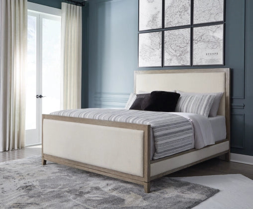 Chrestner Queen Upholstered Panel Bed