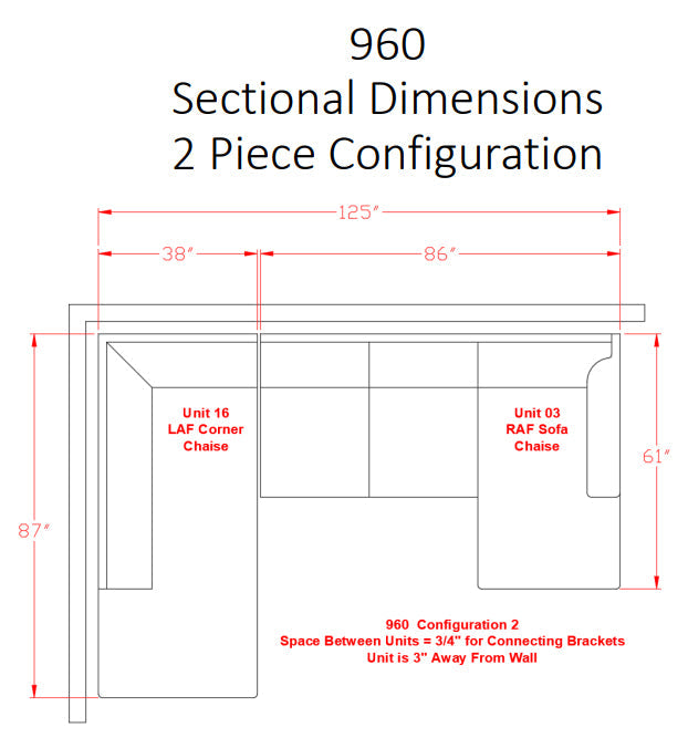 Megginson Storm LAF Sectional