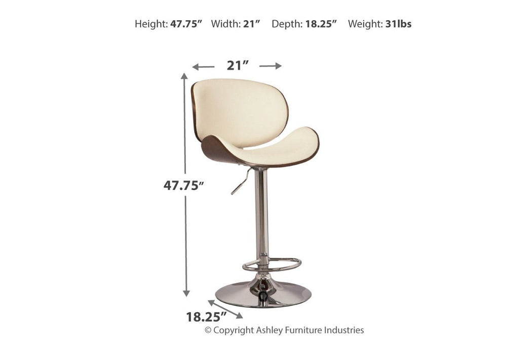 Bellatier Bone Adjustable Height Bar Stool - Lara Furniture