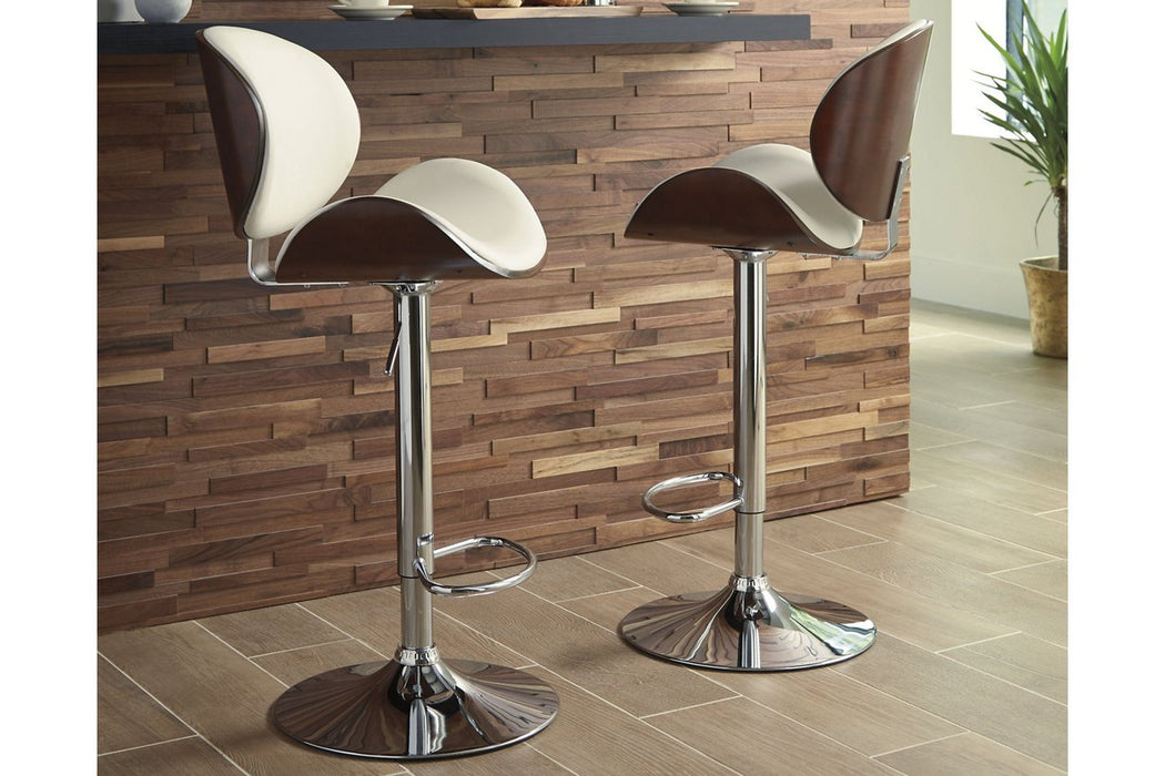 Bellatier Bone Adjustable Height Bar Stool - Lara Furniture