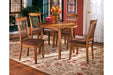 Berringer Rustic Brown Dining Drop Leaf Table - Lara Furniture