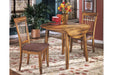 Berringer Rustic Brown Dining Drop Leaf Table - Lara Furniture