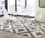 Jaspeni White/Natural Dining Chair - Lara Furniture
