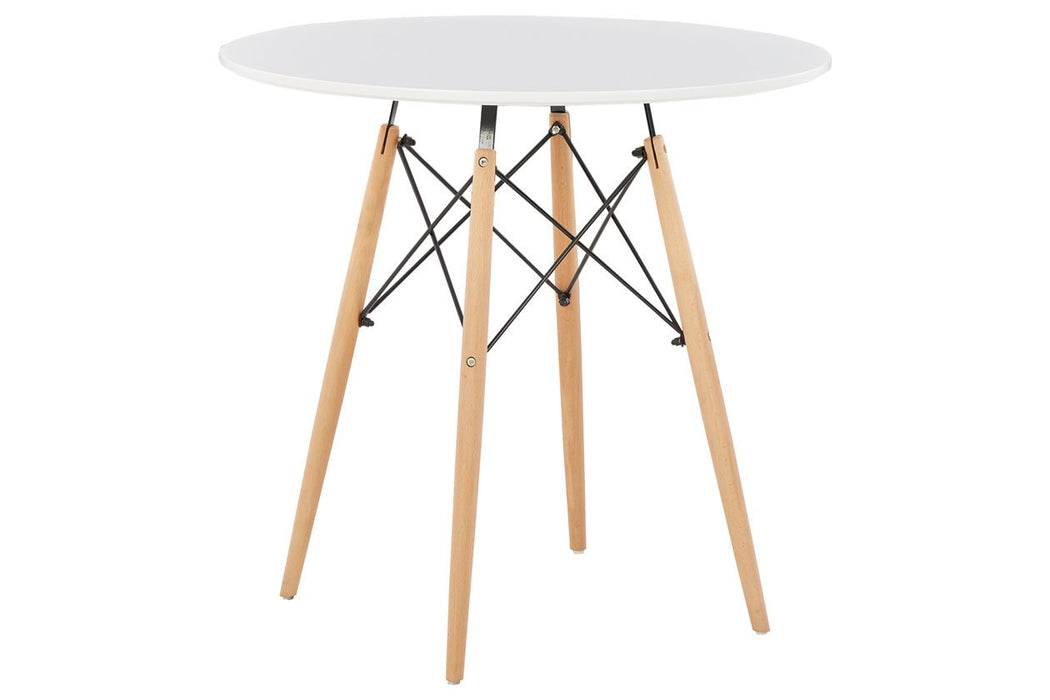 Jaspeni White/Natural Dining Table - Lara Furniture