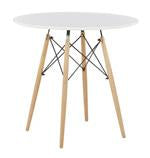 Jaspeni White/Natural Dining Table - Lara Furniture