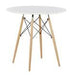 Jaspeni White/Natural Dining Table - Lara Furniture