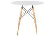 Jaspeni White/Natural Dining Table - Lara Furniture