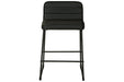 Nerison Black Counter Height Bar Stool (Set of 2) - Lara Furniture