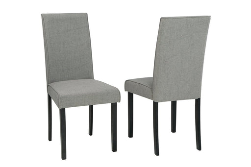 Kimonte Dark Brown/Gray Dining Chair (Set of 2) - Lara Furniture