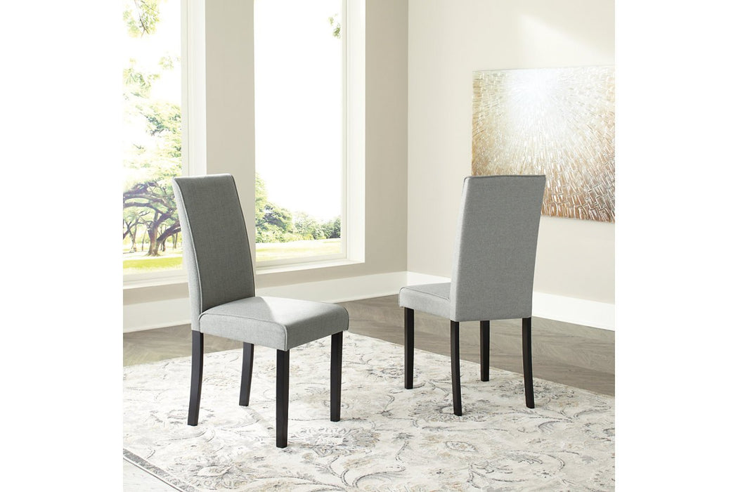 Kimonte Dark Brown/Gray Dining Chair (Set of 2) - Lara Furniture