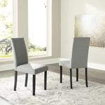 Kimonte Dark Brown/Gray Dining Chair (Set of 2) - Lara Furniture