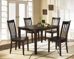 Hyland Reddish Brown Dining Table and Chairs (Set of 5) - Lara Furniture