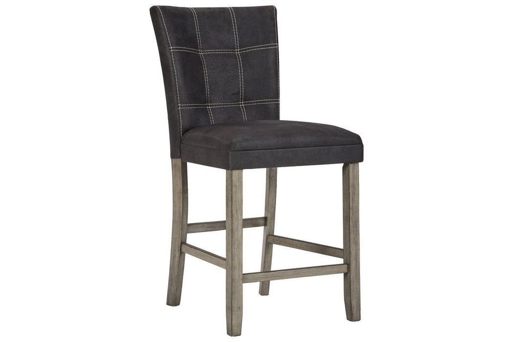 Dontally Two-tone Counter Height Bar Stool (Set of 2) - Lara Furniture