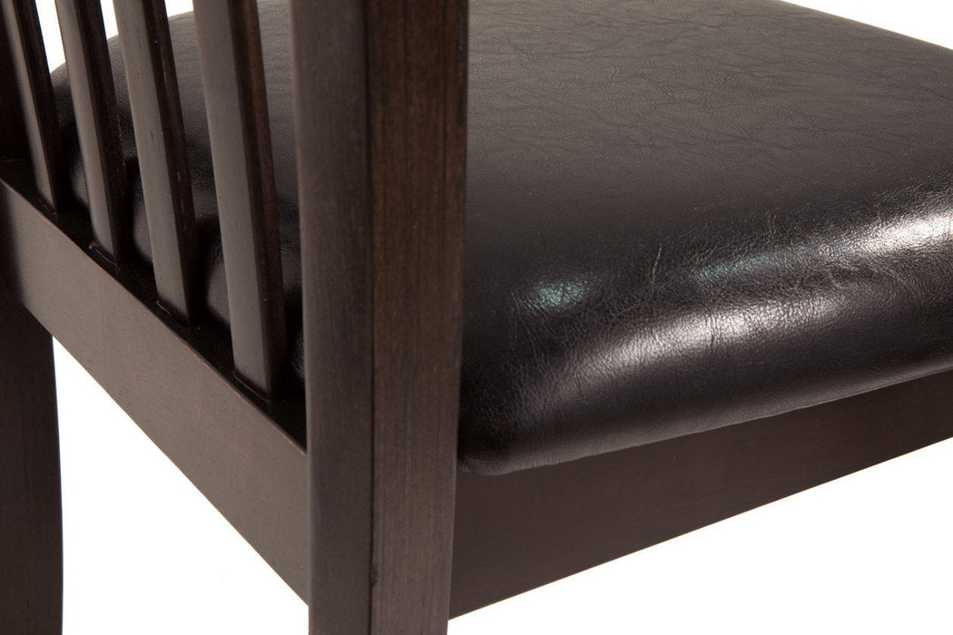 Hammis Dark Brown Dining Chair (Set of 2) - Lara Furniture