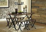 Freimore Medium Brown Dining Table and Stools (Set of 5) - Lara Furniture