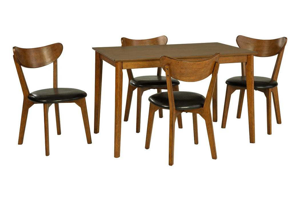 Parrenfield Brown Dining Table and Chairs (Set of 5) - Lara Furniture