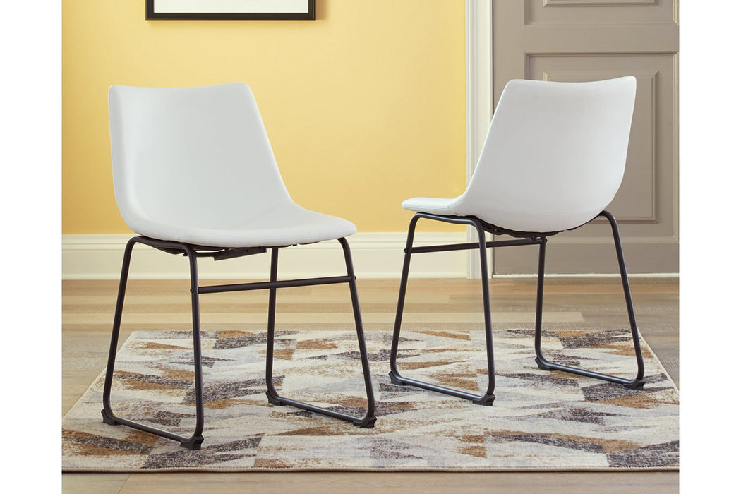 Centiar White Dining Chair (Set of 2) - Lara Furniture