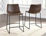 Centiar Brown Counter Height Bar Stool (Set of 2) - Lara Furniture