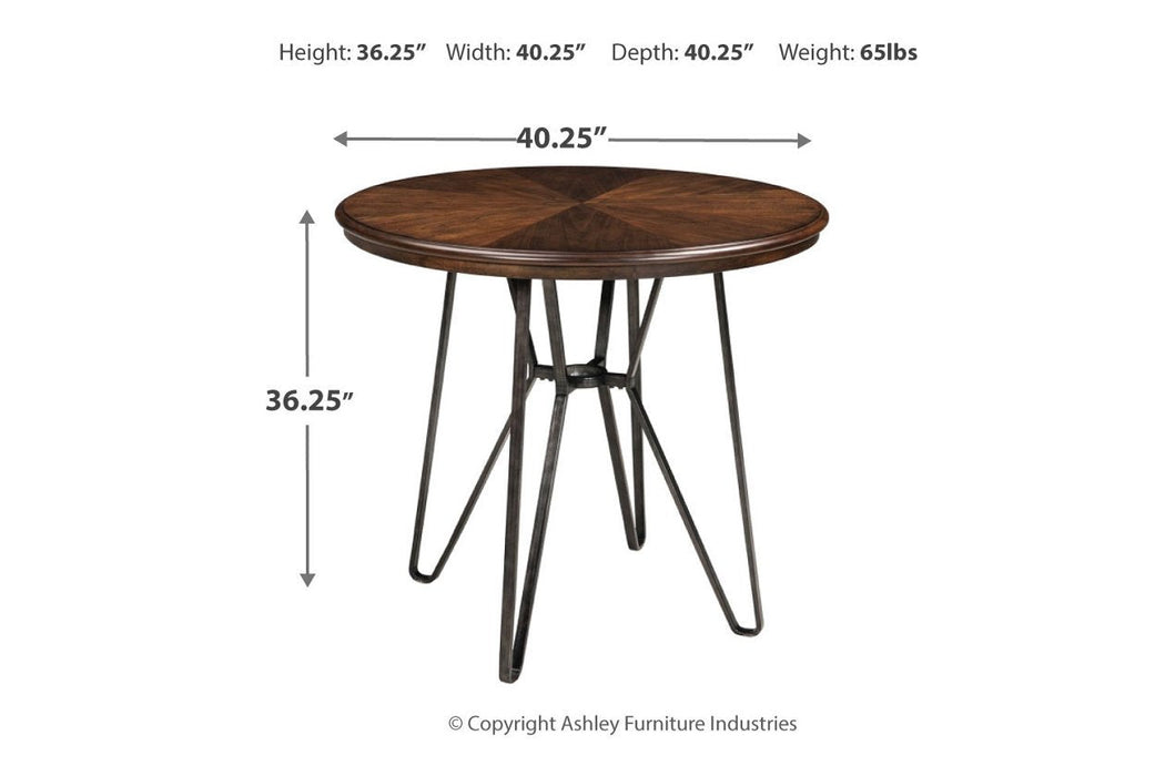 Centiar Two-tone Brown Counter Height Dining Table - Lara Furniture