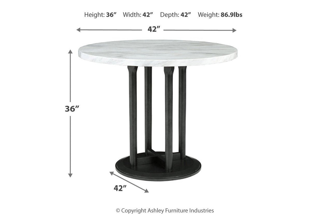 Centiar Two-tone Counter Height Dining Table - Lara Furniture