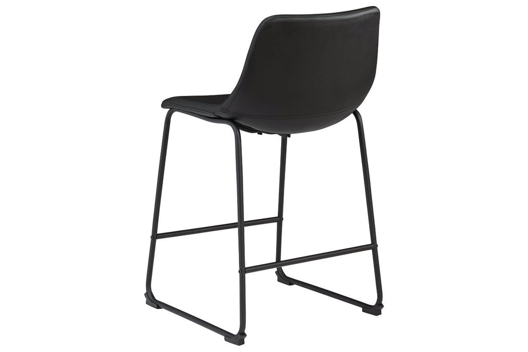 Centiar Black Counter Height Bar Stool - Lara Furniture