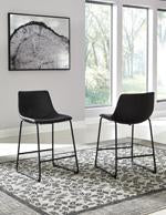 Centiar Black Counter Height Bar Stool - Lara Furniture