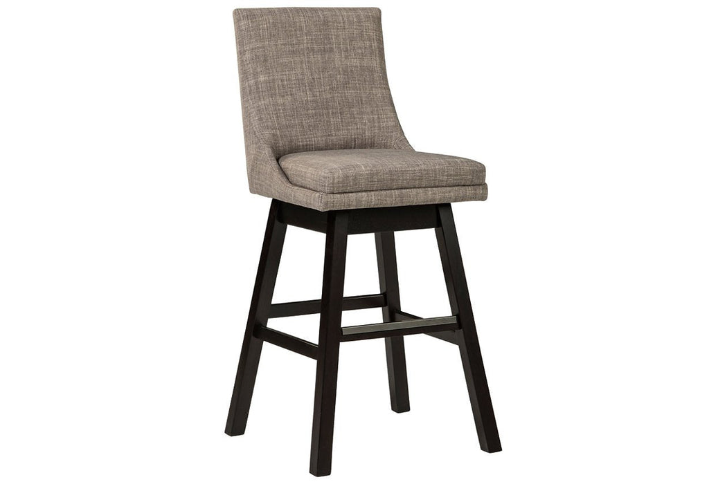 Tallenger Light Gray Bar Height Bar Stool (Set of 2) - Lara Furniture