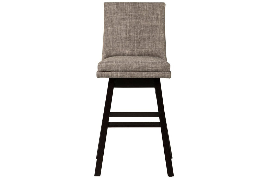 Tallenger Light Gray Bar Height Bar Stool (Set of 2) - Lara Furniture