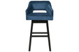 Tallenger Blue/Dark Brown Bar Height Bar Stool (Set of 2) - Lara Furniture