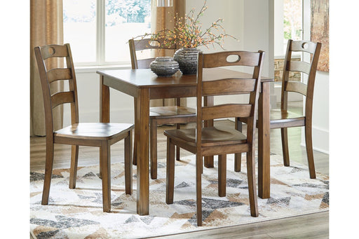 Hazelteen Medium Brown Dining Table and Chairs (Set of 5) - Lara Furniture