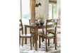 Hazelteen Medium Brown Dining Table and Chairs (Set of 5) - Lara Furniture