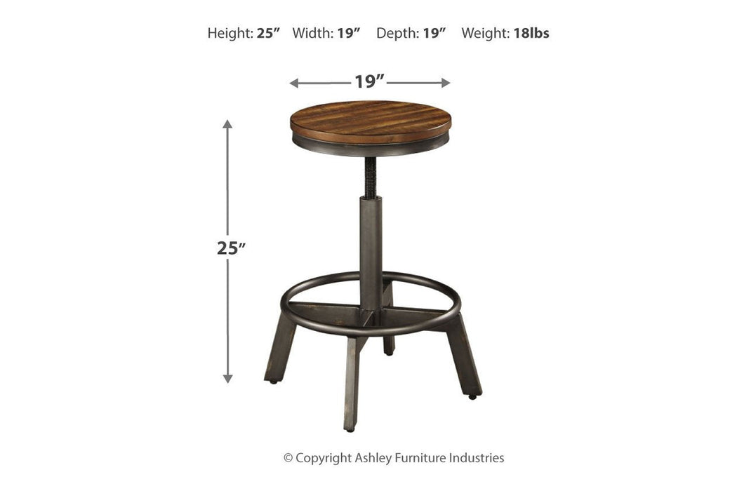 Torjin Brown/Gray Counter Height Stool (Set of 2) - Lara Furniture