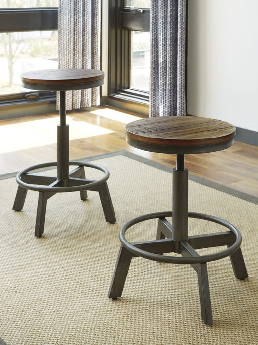 Torjin Gray-Brown Counter Height Set - Lara Furniture