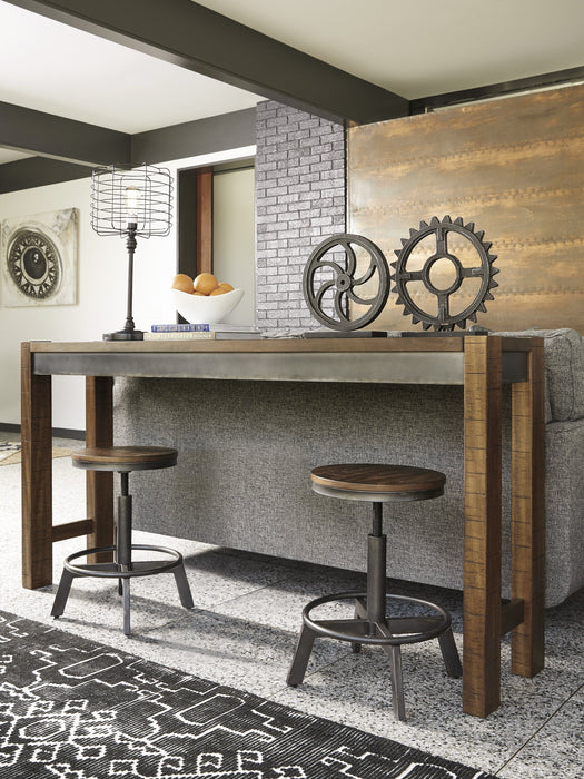 Torjin Gray-Brown Counter Height Set - Lara Furniture