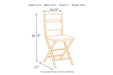 Kavara Medium Brown Counter Height Bar Stool (Set of 2) - Lara Furniture