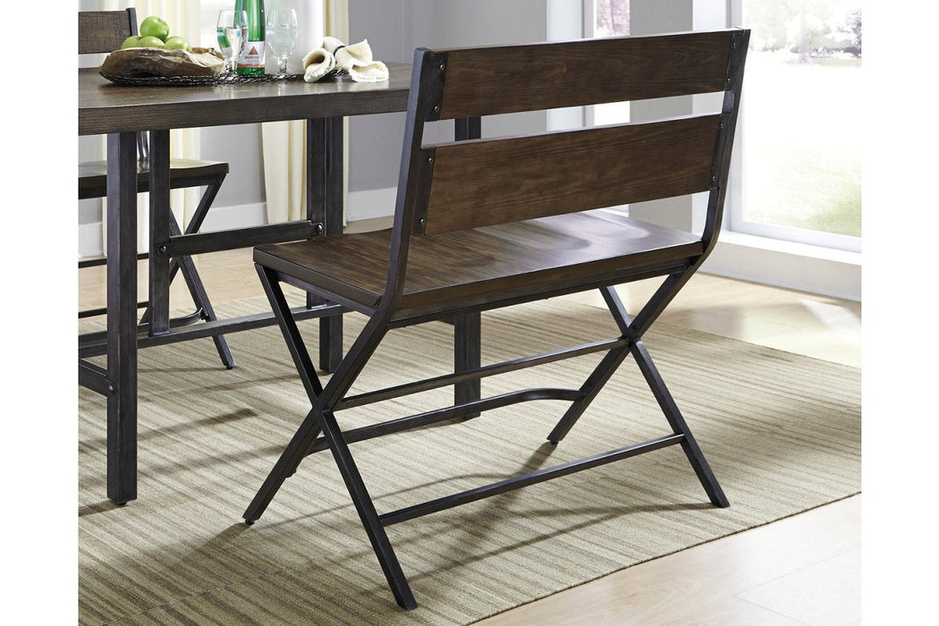 Kavara Medium Brown Counter Height Double Bar Stool - Lara Furniture