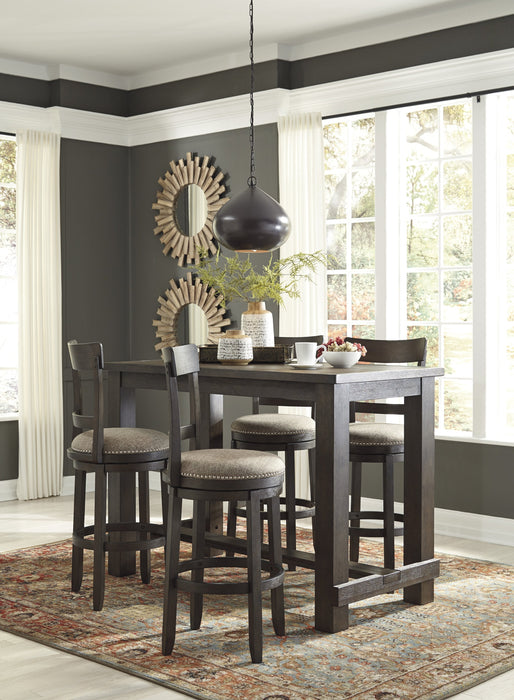 Drewing Brown Bar Table Set - Lara Furniture