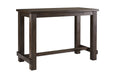 Drewing Brown Bar Height Table - Lara Furniture